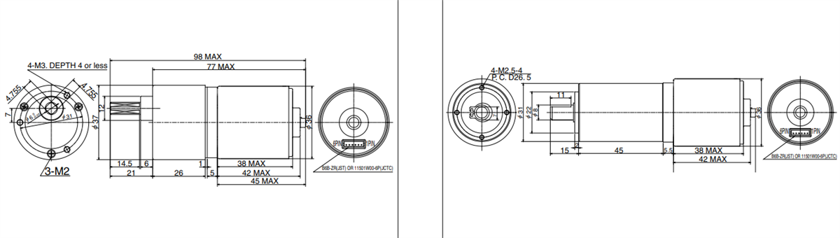 Minebea DIX36 Geared Motor